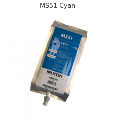 Mutoh encre composite MS51 - cyan - pack de 1L