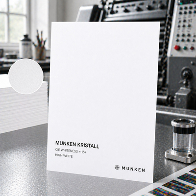 Munken Kristall blanc bouffant mat Vélin 400g/m2 720x1020mm B1+ paquet 50 feuilles