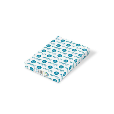 Papier 100% recyclé Nautilus SuperWhite HP Indigo Blanc 90 g/m² 320 mm x 460 mm Enramé