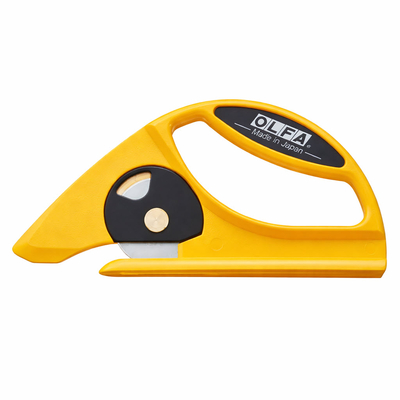 Cutter rotatif OLFA Maru | Spécial moquette linoléum. Équipé d'une lame rotative de 45 mm pour couper linoléum, tapis, etc.