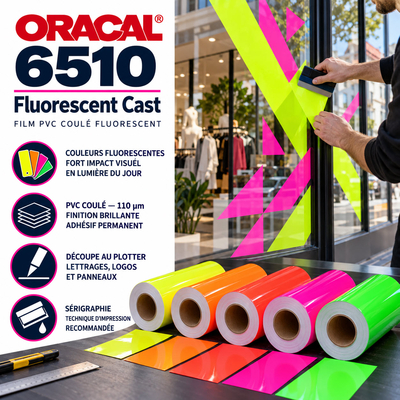 Oracal 6510 - Film PVC coulé fluorescent