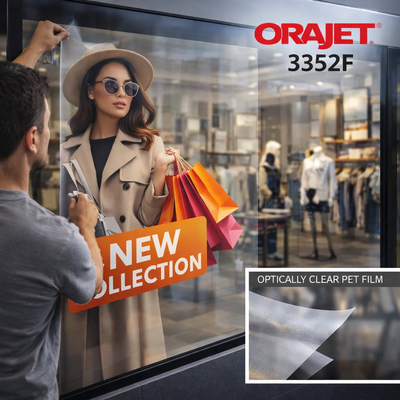 Orajet 3352F - Film Polyester imprimable Ultra-transparent