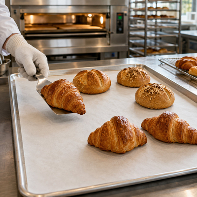 Papier cuisson MC212 antiadhérent pour pains, croissants et viennoiseries