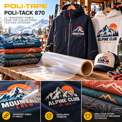 Poli-Tack 870 - Film transfert polyester