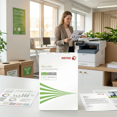 Xerox Recycled+ - Papier 100% Recyclé- Blancheur 85 CIE - Garantie Laser couleur