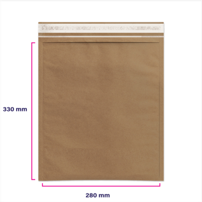Pochette matelassée nid d'abeille 100% papier 280 x 330 mm