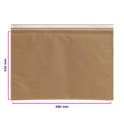 Pochette matelassée nid d'abeille 100% papier 480 x 320 mm
