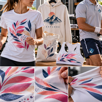 Tenues de sport et tote bag personnalisés avec le flex imprimable souple et extensible Siser Soft Print 3.0