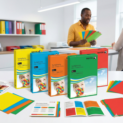 Xerox Symphony Intense - Ramette de Papiers couleurs Intenses