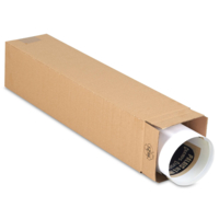 Tube carre brun -tube d'expedition grand format - Tube carton- Antalis