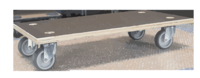 Plateau roulant FIMM bois glissnot, 600 x 300 mm, roues TPR, 150 kg