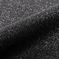 film flex thermocollant pailleté en PU Siser Glitter G0019 BLACK