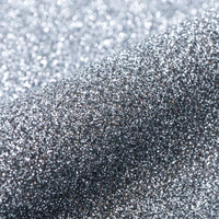 film flex thermocollant pailleté en PU Siser Glitter G0061 SILVER BLACK