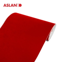 Film de décoration effet velours Aslan CC124 Red 12409CC