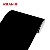 Film de décoration effet velours Aslan CC124 Black mat 12418CC