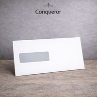 Enveloppe DL Conqueror CX22 Blanc Diamant 120g/m² avec fenêtre Tarot Cool Gray 2