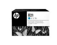 Cartouche d'encre HP 821, encre, Latex, cyan, 400 ml GOY86A