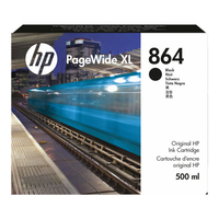 HP 864 Cartouche de 500 ml encre Noir PageWide XL 3ED86A