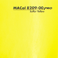 Vinyle Monomère de découpe 8200 Pro MACtac MACal PVC 8209.00 sulfur yellow 1230 mm x 50 m