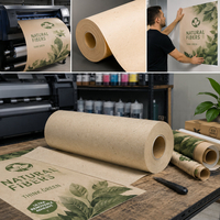 Papier 100 recyclé adhésif enlevable F-Jet, Natural Fibers, matt, 115g/m2, 1372mm x 50.00m