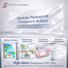 Klockner Pentaprint Transparent Brillant – Film PVC rigide transparent pour PLV, thermoformage et signalétique.