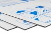 Panneau sandwich aluminium DiLite Standard Blanc épaisseur 2mm 2050 mm x 3050 mm