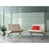 Film Blanc Motif lignes courbes PET