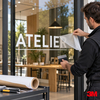 Film coulé découpe DAO 3M Scotchcal 100 pour marquage de vitrine et signalétique