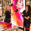 Installation d'un film adhésif translucide 3M 3630 pour enseigne lumineuse et habillage de vitrine rétroéclairée