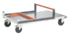 Chariot FIMM flat-pack dossier repliable 850 x 500 mm plateau tôle roues caoutchouc 250 kg