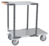 Servante FIMM flat-pack 2 plx tôle 1 plateau 850 x 500 mm et 1 plateau 550 x 500 mm roues TPE 400 kg