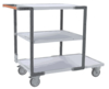 Servante FIMM flat-pack 3 plx mélaminé 1 pl. 1000 x 600 mm et 2 plx 700 x 600 mm roues TPE 250 kg