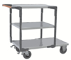 Servante FIMM flat-pack 3 plx tôle 1 pl. 1000 x 600 mm et 2 plx 700 x 600 mm roues cc 400 kg
