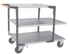 Servante FIMM flat-pack 3 plx tôle 2 plx 1200 x 800 mm et 1 pl. 900 x 800 mm roues caoutchouc 400 kg