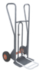 Diable DBA poignées fermées FIMM bavette mixte roues pneumatiques 350 kg