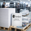 Amber Graphic – Papier offset blanc non couché, idéal édition et supports publicitaires, de 50 à 400 g/m², certifié FSC ou PEFC