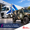 Film coulé Avery Dennison 6903 imprimé pour marquage de camion et véhicule militaire