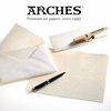 Arches Carte de Lunch est un papier de prestige 100 % coton, conçu pour les applications de création, de packaging ou de communication visuelle haut de gamme.