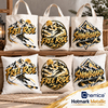 Film de transfert textile métallisé Chemica Hotmark Metallic - Coussins et sacs personnalisés motifs freeride et snowboard avec finition dorée