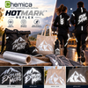 Rouleau de flex thermotransfert réfléchissant Chemica Hotmark Reflex et tenues de running haute visibilité de nuit