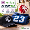 Marquage textile bicolore au toucher velours et fort relief 3D avec le film Chemica 3D-Duoflex