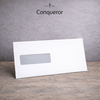 Enveloppe DL Conqueror CX22 Blanc Diamant 120g/m² avec fenêtre Tarot Cool Gray 2
