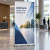 Roll-Up Diatrace Basic Film W avec design géométrique moderne pour communication intérieure - Solution d'impression grand format durable