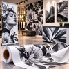 Bannière adhésive imprimable murale Diatrace Adhesive Banner : habillage de piliers et fresque murale graphique en espace commercial