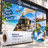 Vinyle adhésif monomère brillant pour signalétique Diatrace Glossy Vinyl W : panneau publicitaire extérieur et rouleau adhésif