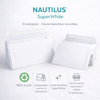 Enveloppes Nautilus SuperWhite – 100% recyclées, blancheur élevée et qualité premium pour correspondances responsables.