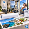 HP Bright White Paper pour impression de plans d'urbanisme et rendus d'architecture sur traceur PageWide XL