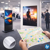 HP Everyday PP Film M – Film PP mat sans PVC, résistant à l’eau, idéal PLV et affichage intérieur économique.