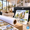Impression d'affiche de présentation architecturale sur papier couché fort grammage HP Universal Coated Paper
