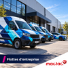 Flotte de fourgons utilitaires et voitures professionnelles habillées en vinyle adhésif Mactac ColourWrap